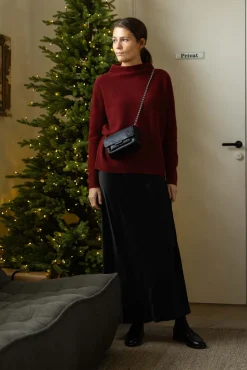 Skjørt - Satin Maxi Black