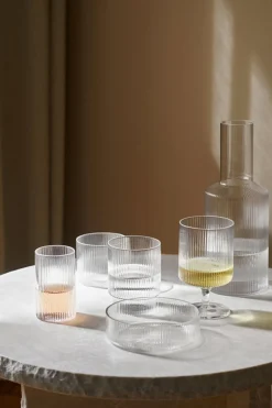 Skål - Ripple Serving Bowls 4pk Clear