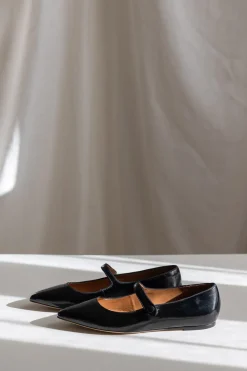 Sko - Ballerines n°144 Cuir Vernis Noir