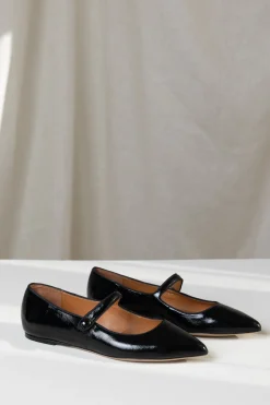 Sko - Ballerines n°144 Cuir Vernis Noir