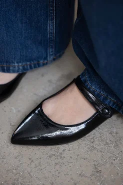 Sko - Ballerines n°144 Cuir Vernis Noir