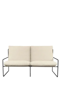 Sofa - Desert 2-seter Black/Pure Bouclé