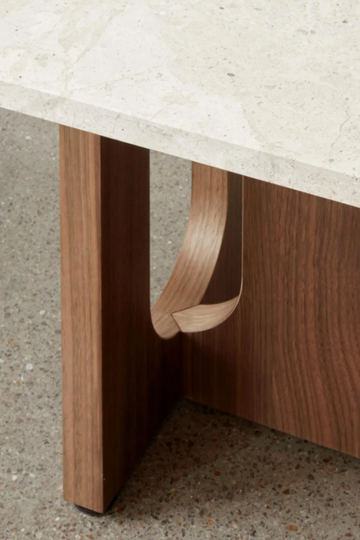 Sofabord - Androgyne Lounge Kunis Breccia Sand/Dark Stained Oak