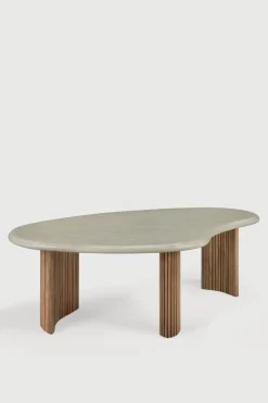 Sofabord - Boomerang Outdoor L126cm Concrete/Teak