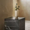 Sofabord - Plinth Cubic 40x40xh39cm Brown Grey Marble