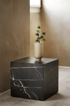 Sofabord - Plinth Cubic 40x40xh39cm Brown Grey Marble