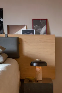 Sofabord - Plinth Cubic 40x40xh39cm Brown Grey Marble