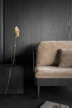 Sofabord - Plinth Cubic 40x40xh39cm Black Marble