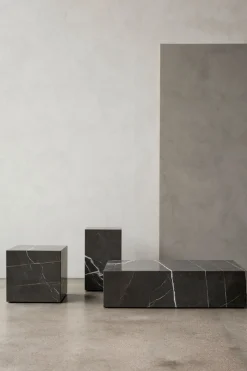 Sofabord - Plinth Cubic 40x40xh39cm Brown Grey Marble