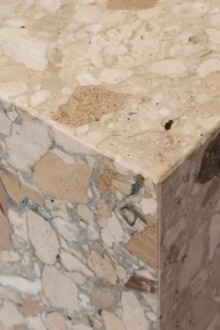 Sofabord - Plinth Grand 76x137xH27,5cm Kunis Breccia