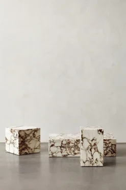 Sofabord - Plinth Low 60x100xh27 Rose Marble