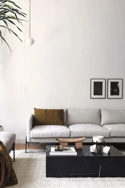 Sofabord - Plinth Low 60x100xh27cm Black Marble