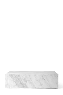 Sofabord - Plinth Low 60x100xh27cm White Marble