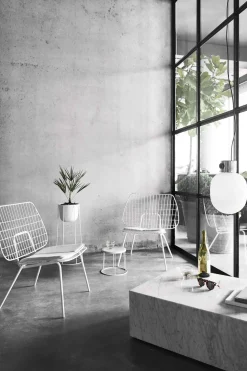 Sofabord - Plinth Low 60x100xh27cm White Marble