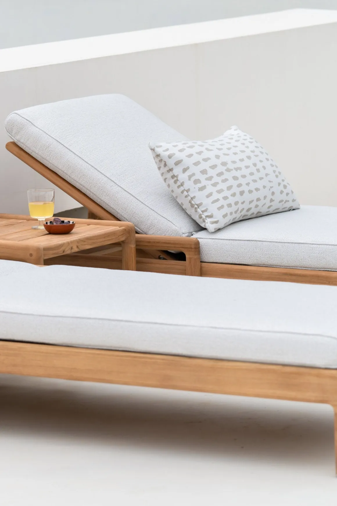 Solseng - Jack Outdoor Lounger Teak Off-White