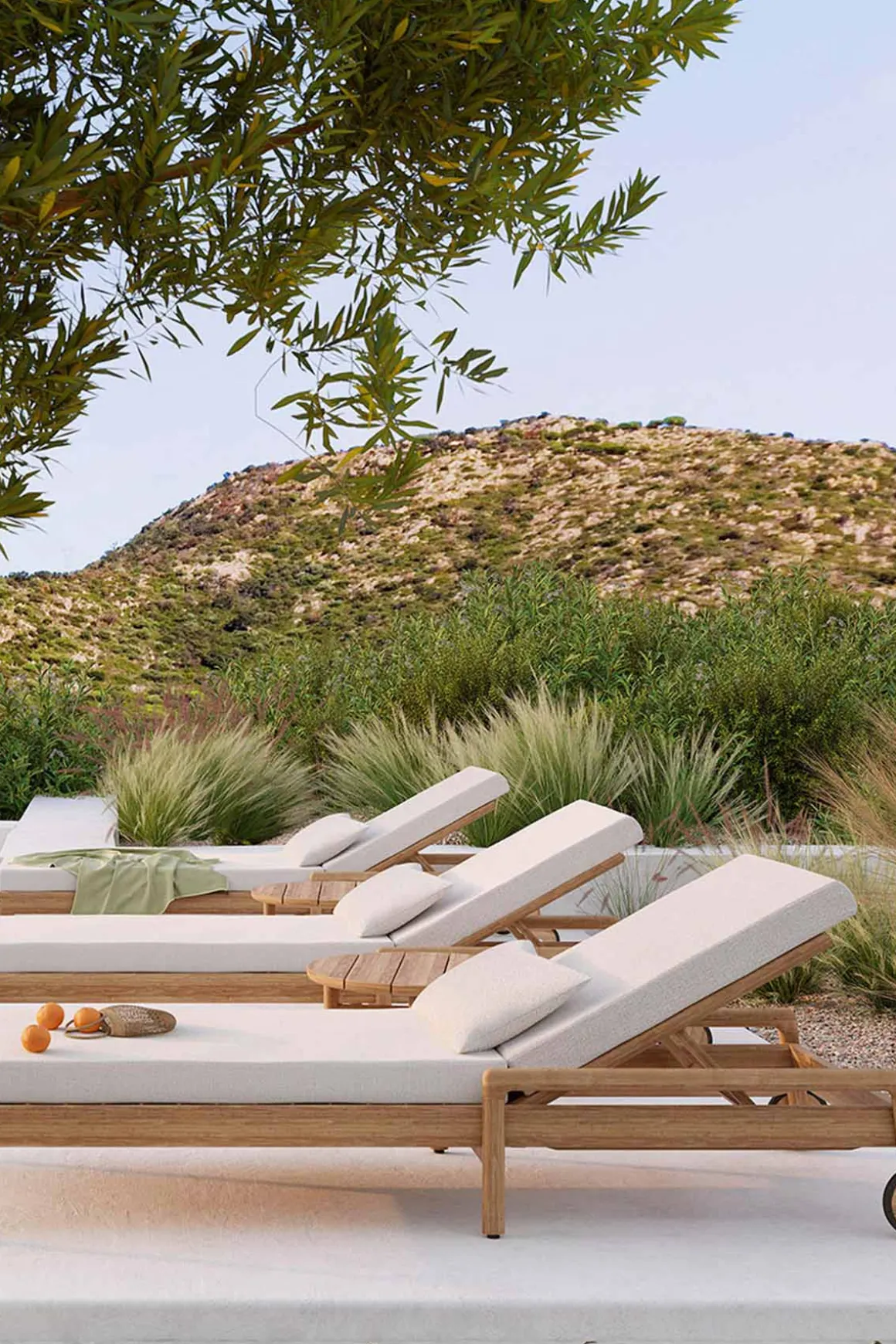 Solseng - Jack Outdoor Lounger Teak Off-White