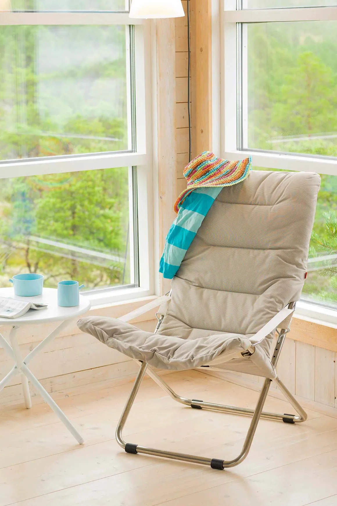 Solstol - Fiesta Soft m/Pute Mixed Beige