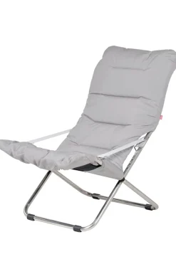 Solstol - Fiesta Soft m/Pute Lys Grå