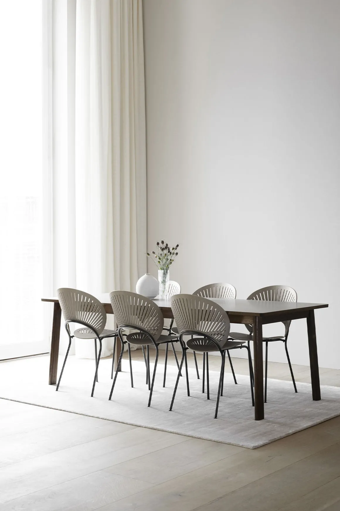 Spisebord - Ana 6491 Såpet Eik/Hvit Laminat