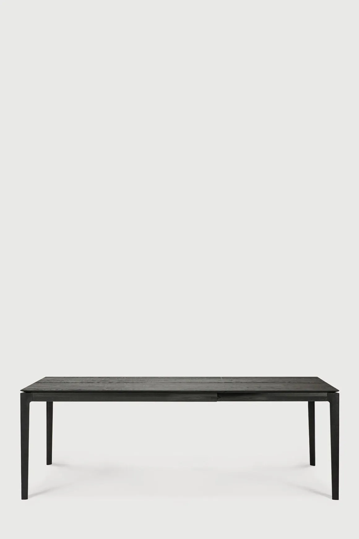 Spisebord - Bok m/Ileggsplate 140/220x90xH76cm Sort Lakkert Eik