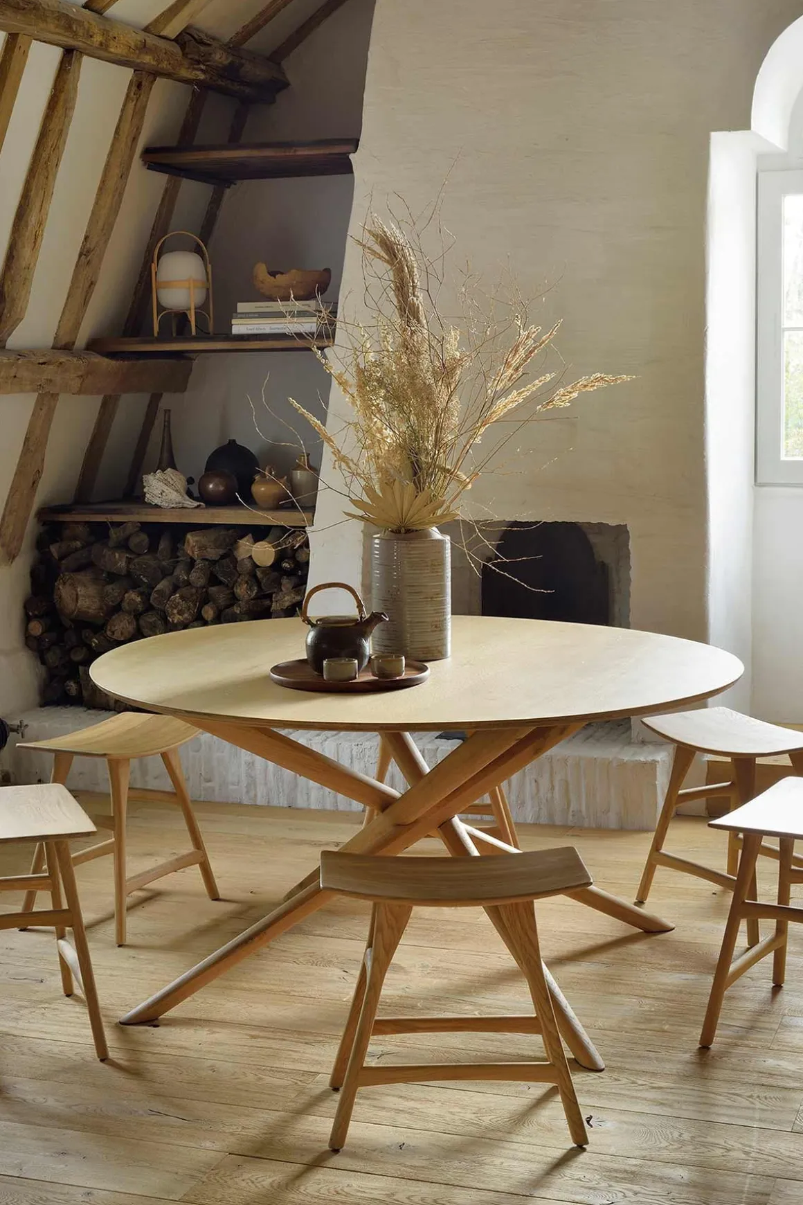 Spisebord - Mikado Round dia150xH76cm Eik