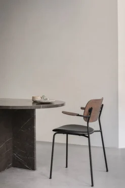 Spisestol - Co Dining m/Armlene 0842 Dakar, Black Steel