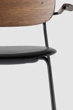 Spisestol - Co Dining m/Armlene 0842 Dakar, Black Steel