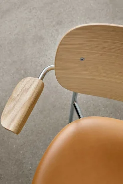 Spisestol - Co Dining m/Armlene 0842 Dakar, Black Steel