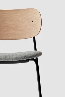 Spisestol - Co Dining u/Armlene 130 Hallingdal, Black Steel