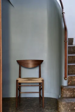 Spisestol - Drawn HM3 Valnøtt/Natur papirgarn