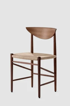 Spisestol - Drawn HM3 Valnøtt/Natur papirgarn