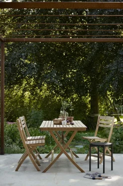 Spisestol - Selandia B44,5xD47,5xH45 Teak