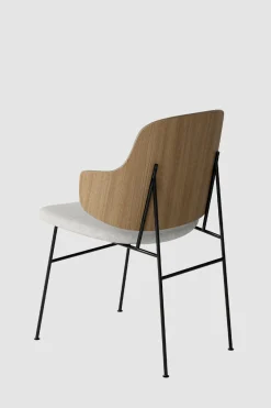 Spisestol - The Penguin 110 Hallingdal, Black Steel, Natural Oak