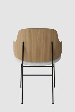 Spisestol - The Penguin 110 Hallingdal, Black Steel, Natural Oak