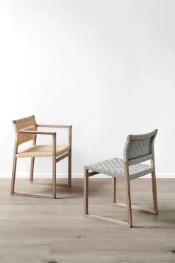 Spisestuestol - BM 61 3361 Oljet Eik / Flettet Linbånd