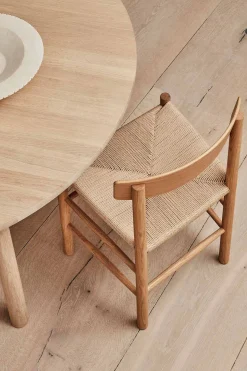 Spisestuestol - J39 Folkestolen Såpet Eik / Naturfarget Papirgarn