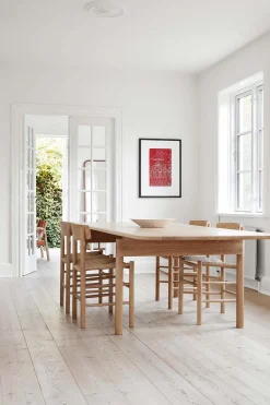 Spisestuestol - J39 Folkestolen Såpet Eik / Naturfarget Papirgarn