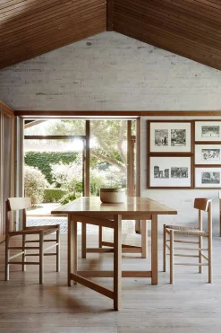 Spisestuestol - J39 Folkestolen Såpet Eik / Naturfarget Papirgarn