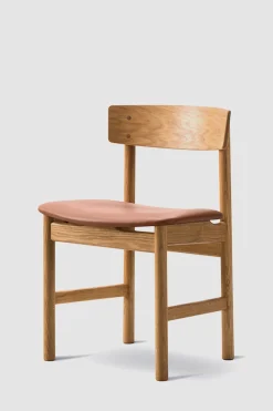 Spisestuestol - Mogensen Model 3236 Oljet Eik / 75 Cognac Lær