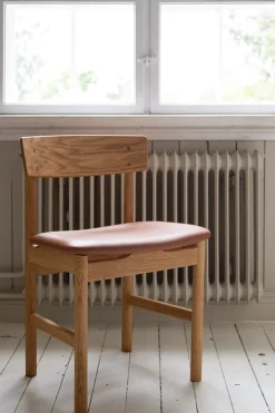 Spisestuestol - Mogensen Model 3236 Oljet Eik / 95 Cognac Lær