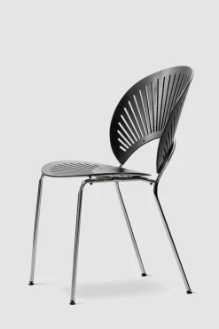 Spisestuestol - Trinidad 3398 Sort Ask/ Krom