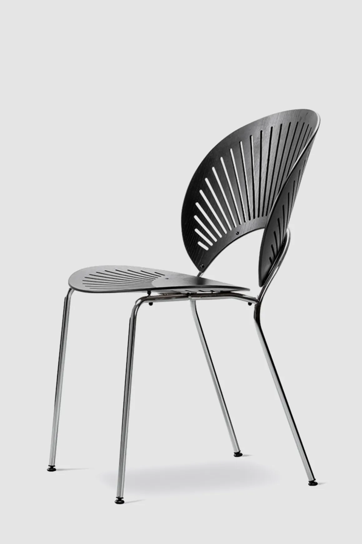 Spisestuestol - Trinidad 3398 Sort Ask/ Krom