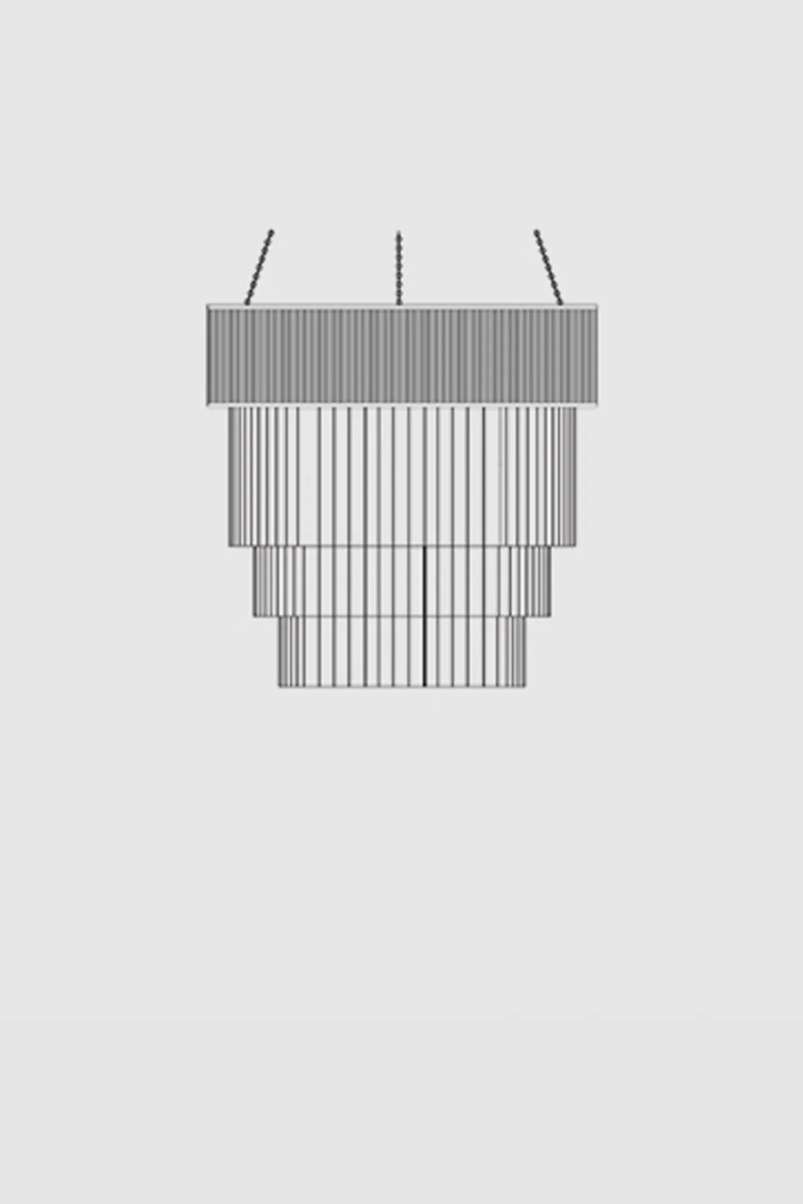 Taklampe - Aquarelles Chandelier Round