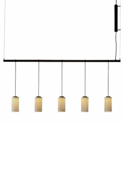 Taklampe - Cirio Lineal 5 heads White porcelain