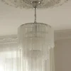 Taklampe - Fontaine Chandelier 3-layer Krom/Klar