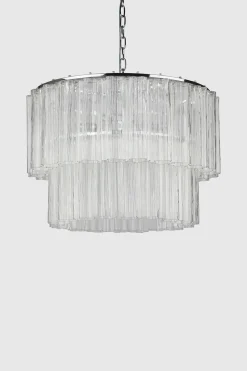 Taklampe - Fontaine Chandelier 2-Layer Krom/Klar