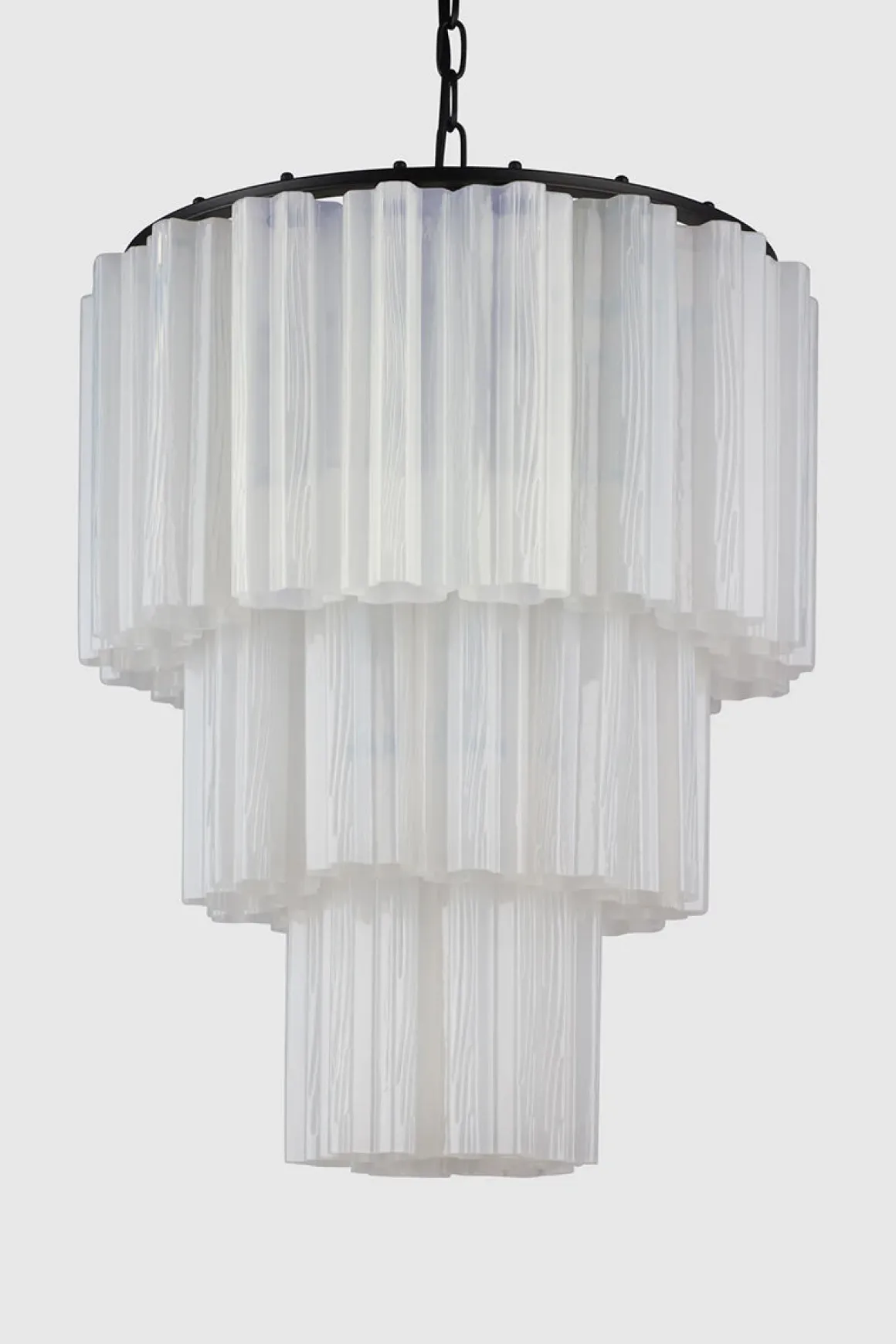 Taklampe - Fontaine Chandelier 3-layer Sort/Hvit