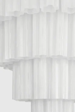 Taklampe - Fontaine Chandelier 4-layer Krom/Hvit