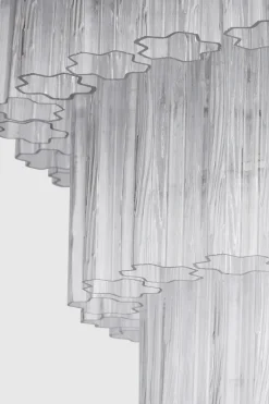 Taklampe - Fontaine Chandelier 4-layer Sort/Klar