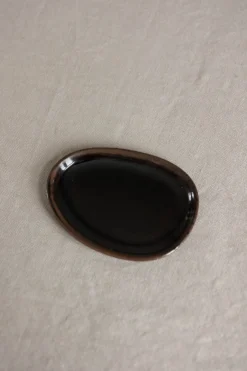 Tallerken - Out of Lines Bread Plate Black/Brown